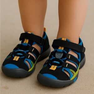 Keen Toddler Boy Sz 8 Black and Blue Water/ Hiking Sandals